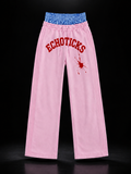 ECHOTICKS Cream Streetwear Pants