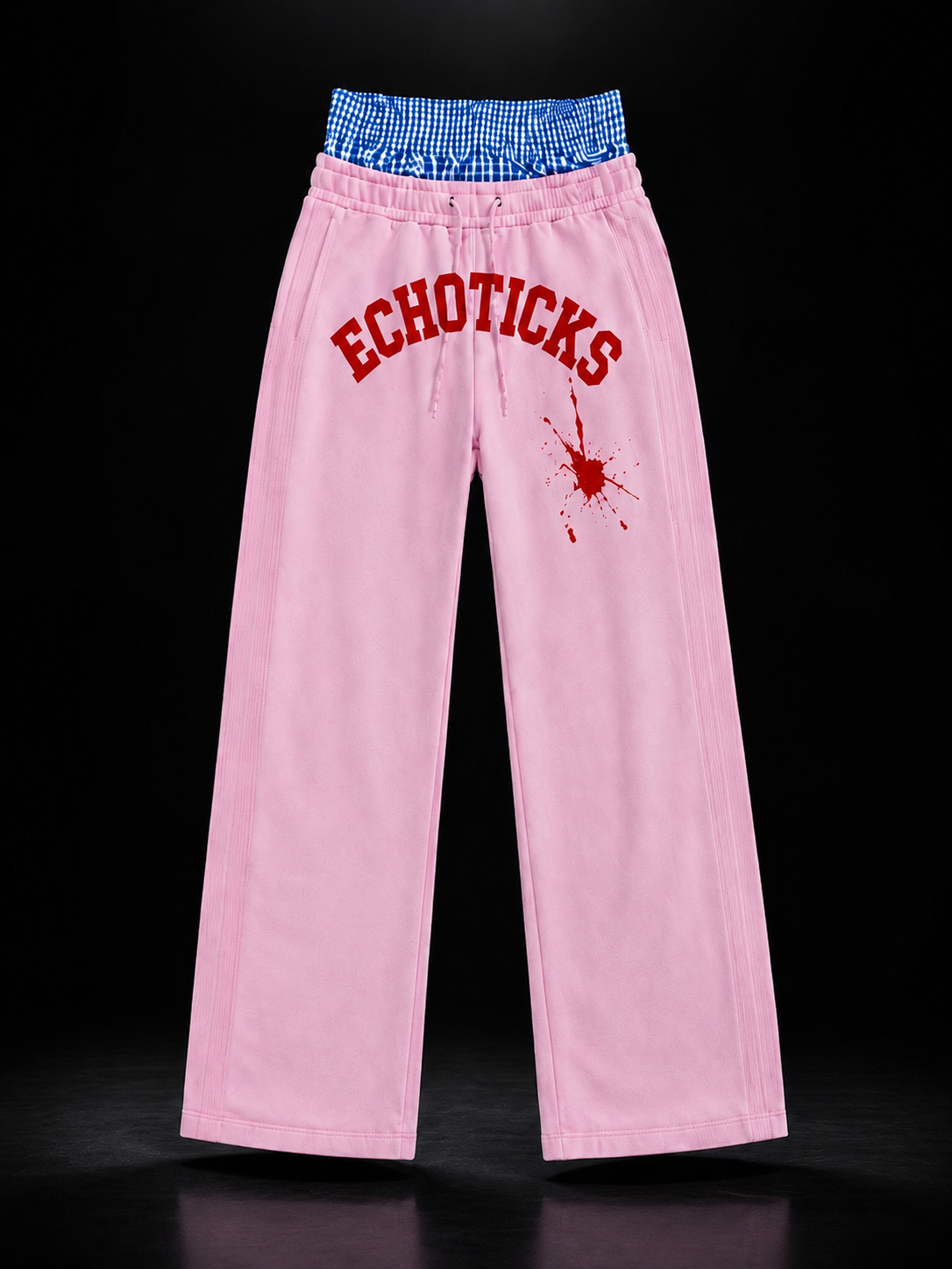 ECHOTICKS Cream Streetwear Pants