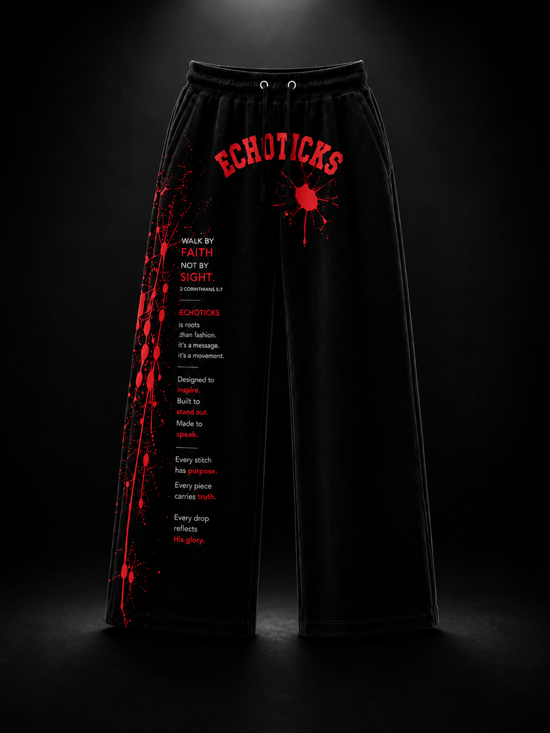 ECHOTICKS Graphic pants