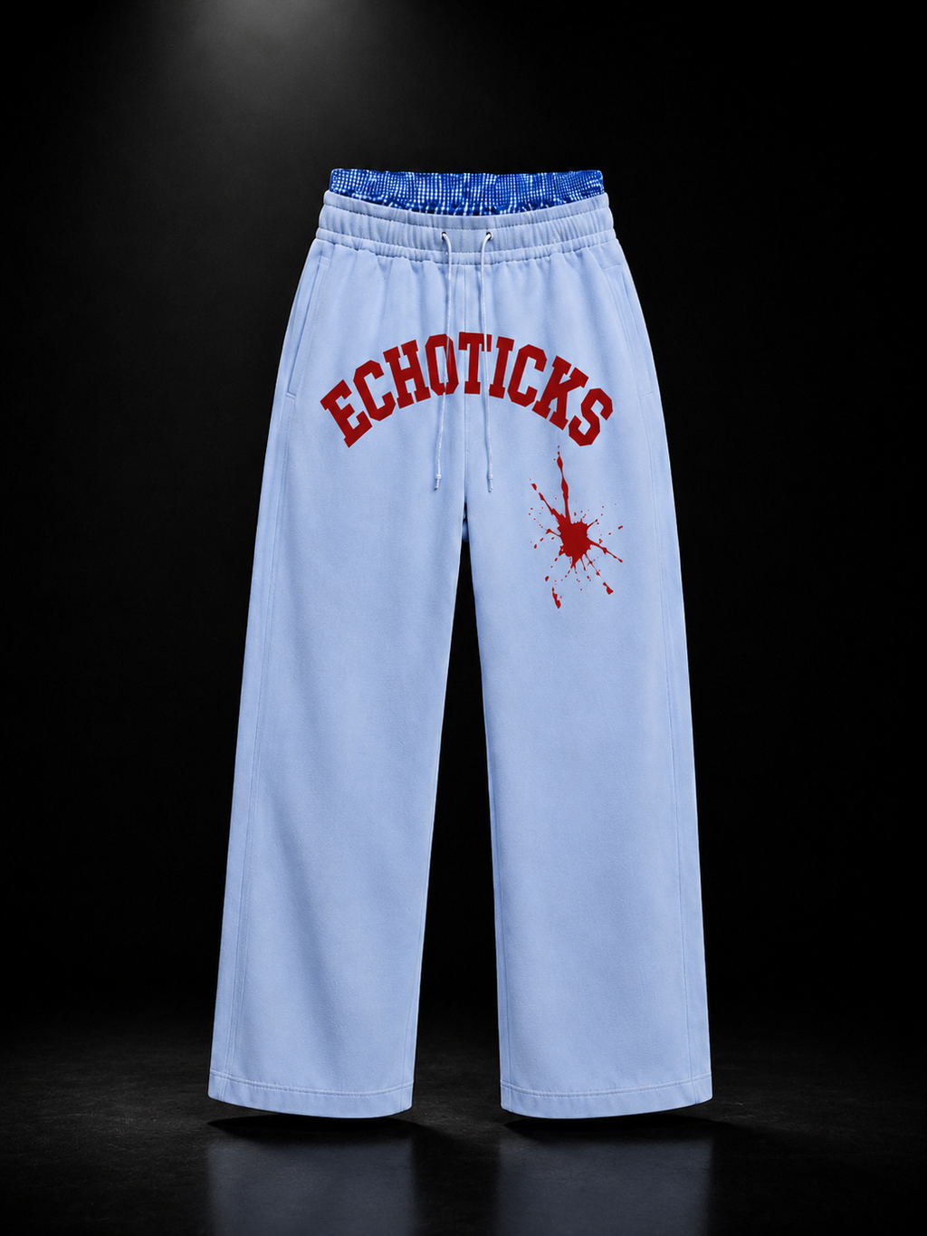 ECHOTICKS Cream Streetwear pants