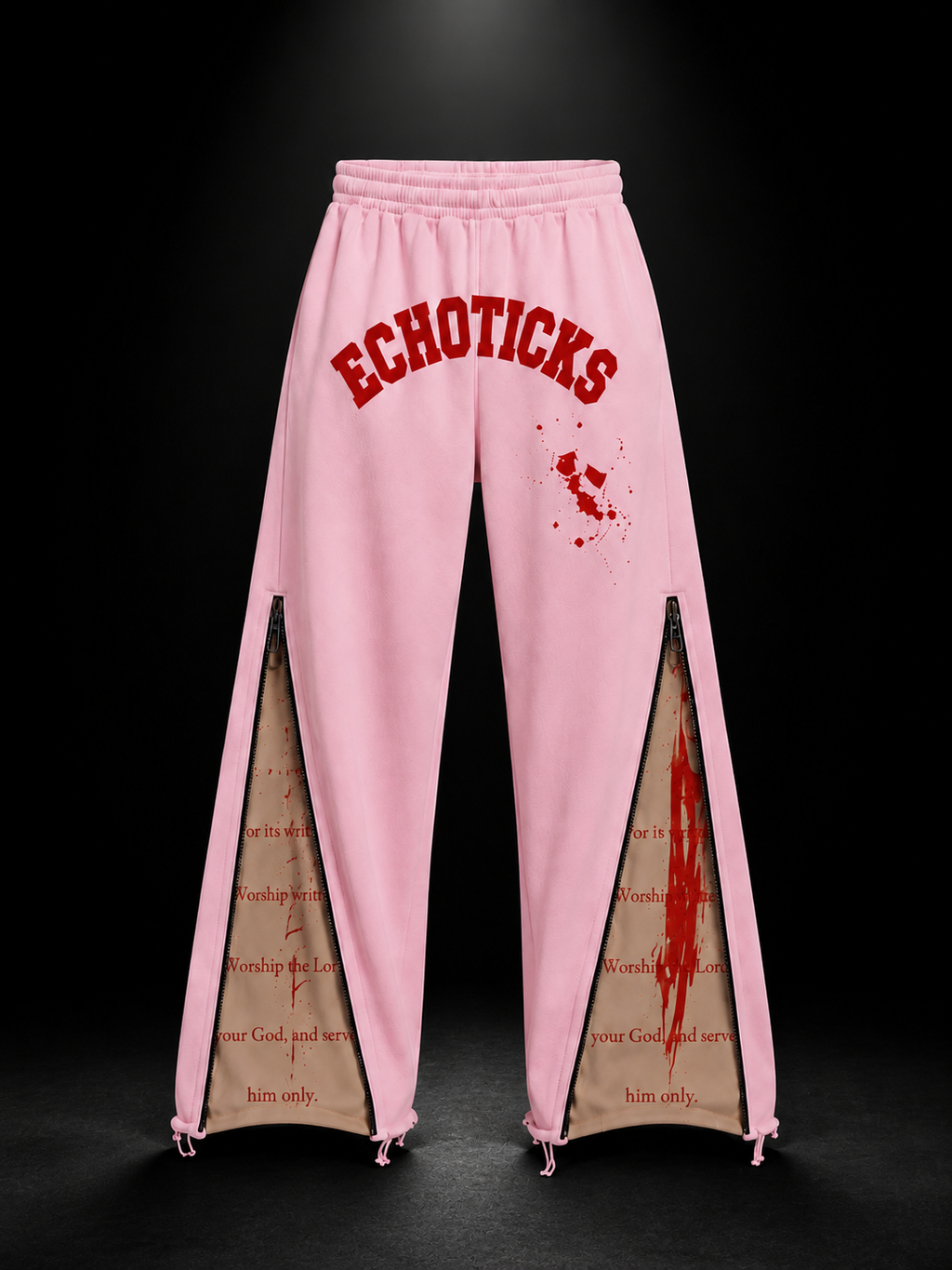 ECHOTICKS Signature Zipper Streetwrar pants