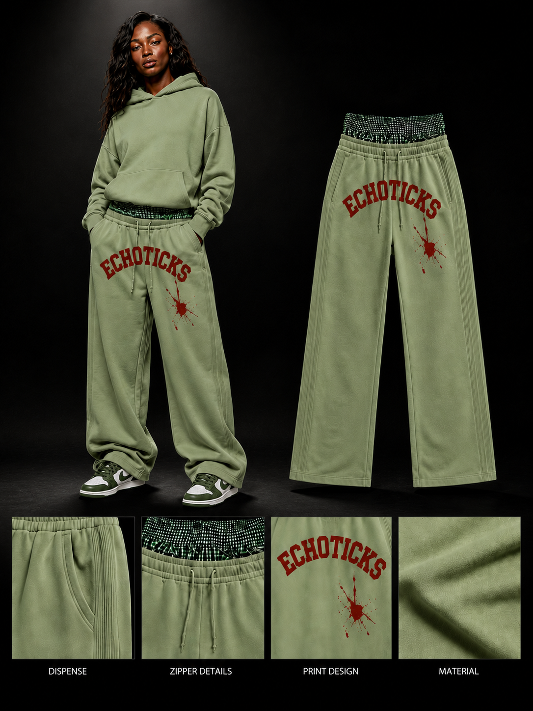 ECHOTICKS Cram Streetwear pants